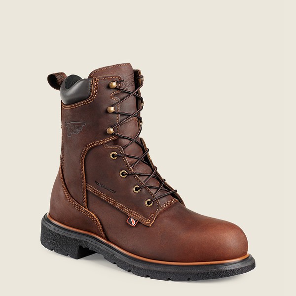 Safety Støvler Herre - Red Wing Dynaforce® - 8-Inch Waterproof Toe - Brune - EVYDWL-796